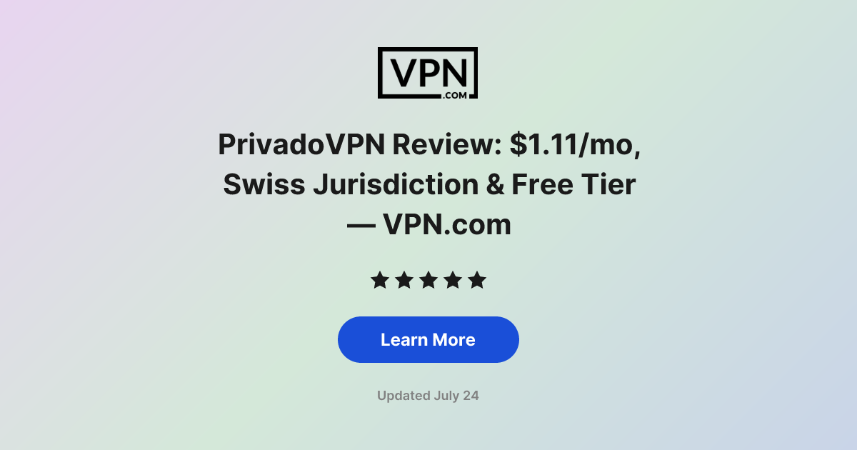 PrivadoVPN Review: $1.11/mo, Swiss Jurisdiction & Free Tier — VPN.com