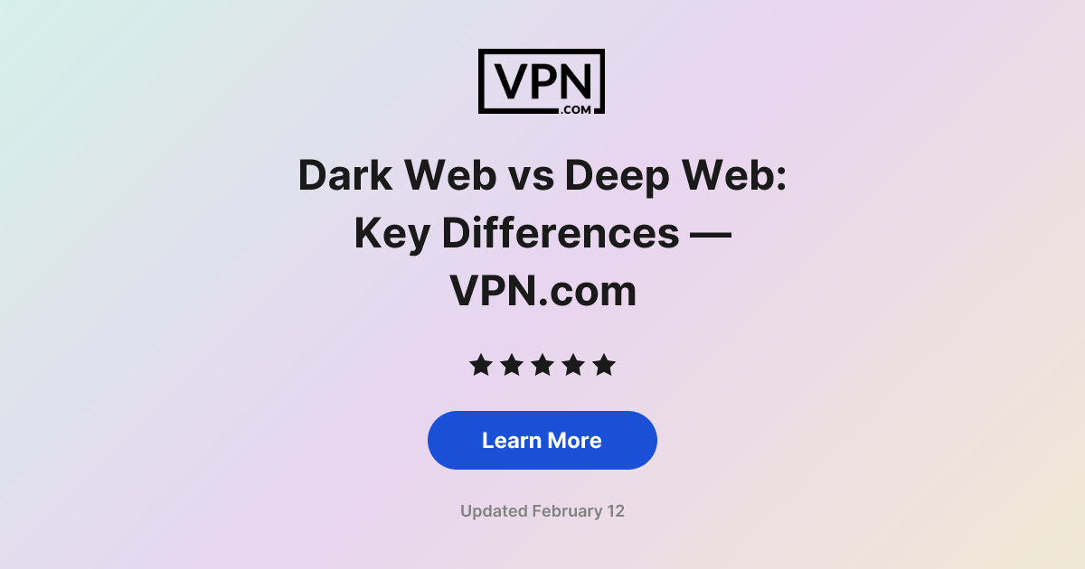Dark Web vs Deep Web: Key Differences — VPN.com
