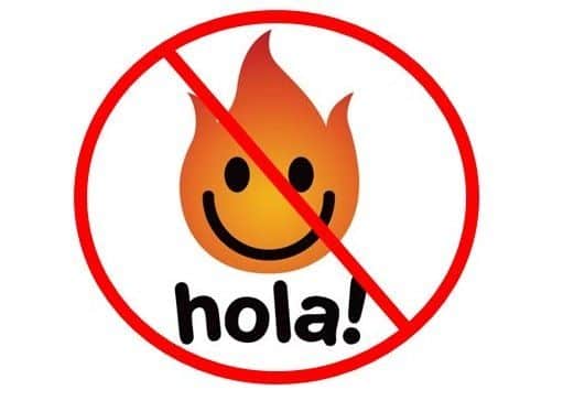 Ne't utiliser hola ! VPN