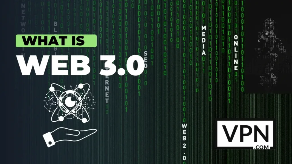 Coding type background with text "What is Web 3.0?"