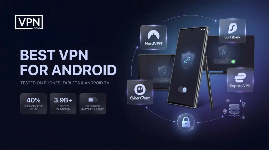 Best VPN for Android Tested on Phones, Tablets & Android TV