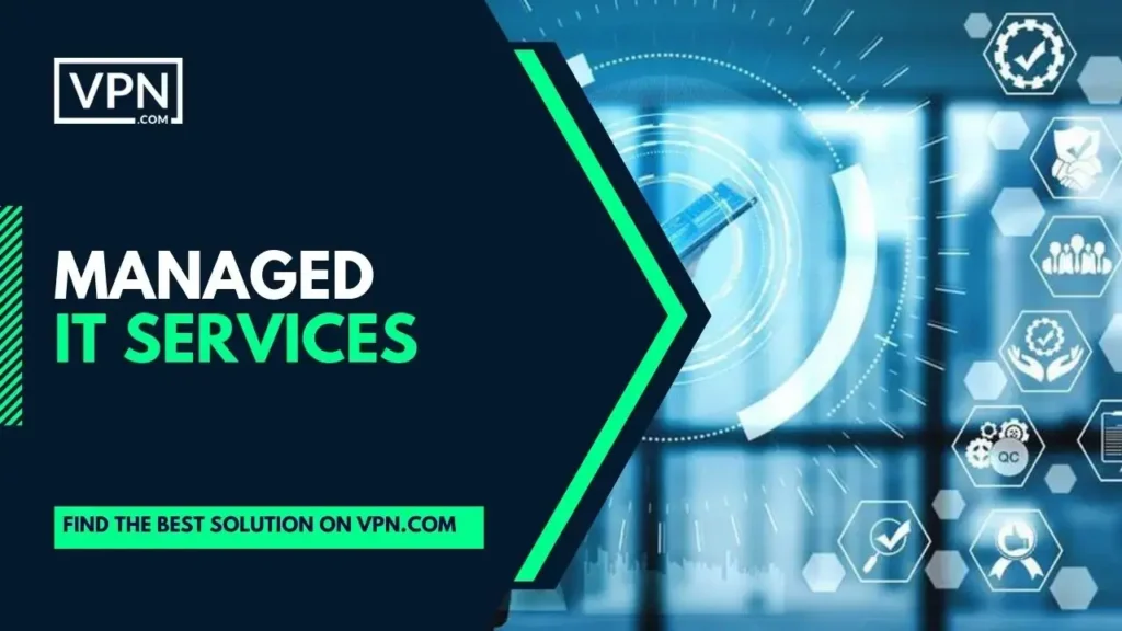 The image text says, "Managed IT Services" and the side icon option shows IT infrastructure.