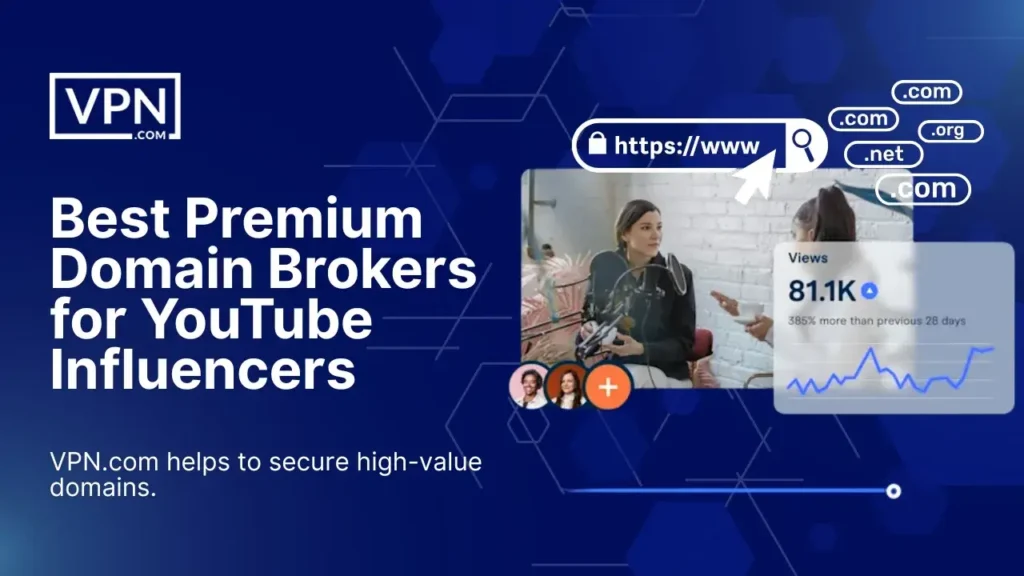 Best Domain Broker for YouTube Influencers – VPN.com helps secure premium domains for growth and brand authority.