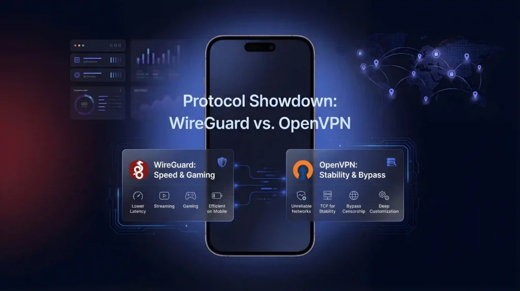 WireGuard vs OpenVPN protocol showdown – WireGuard for speed and gaming, OpenVPN for stability and censorship bypass