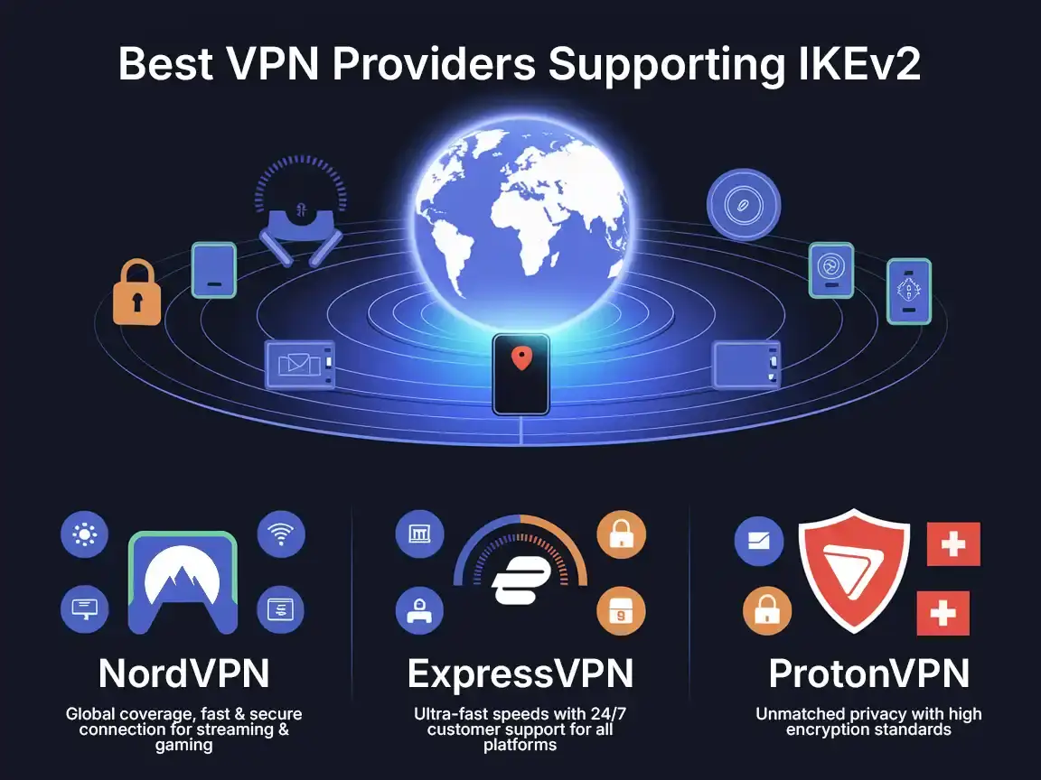 Best VPN Providers Supporting IKEv2 Top VPN providers supporting IKEv2 VPN for fast and secure connections
