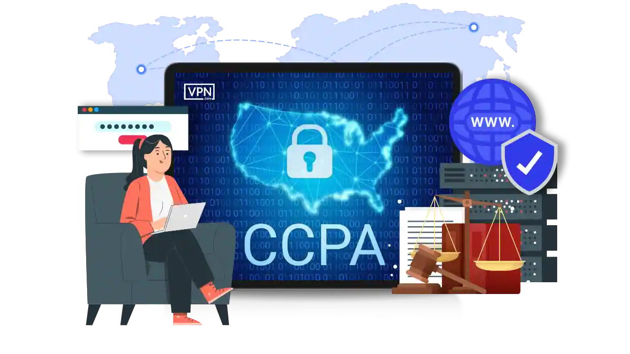 Each And Everything You Need To Know About CCPA Regulations a woman sitting in a chair with a laptop showing to Know About CCPA Regulations