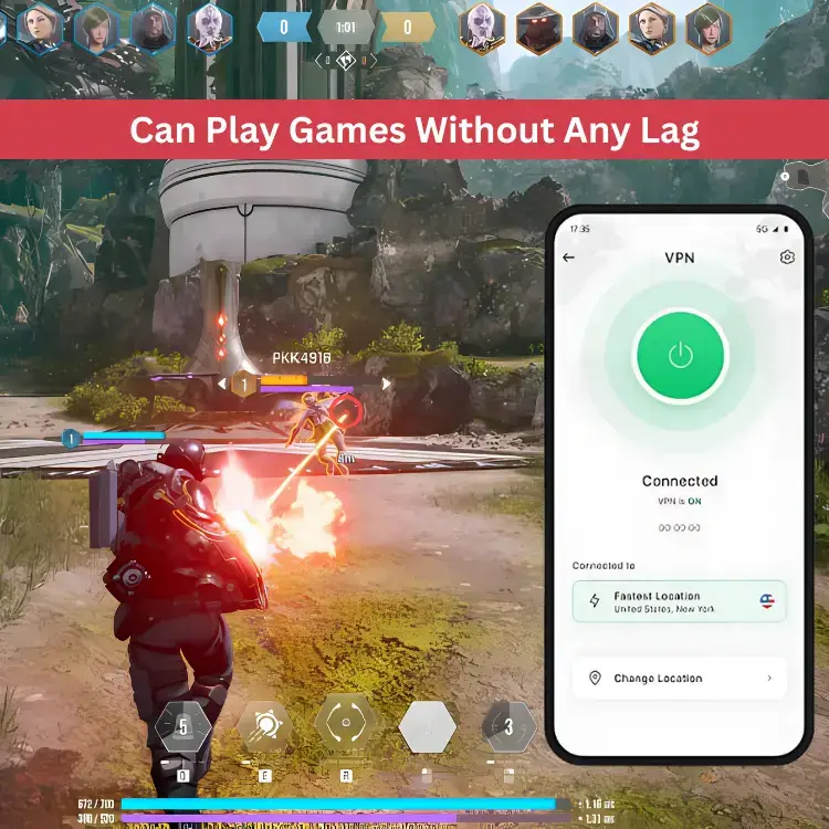 Gaming and Real-Time Applications Total VPN With Total VPN you can play online games easily