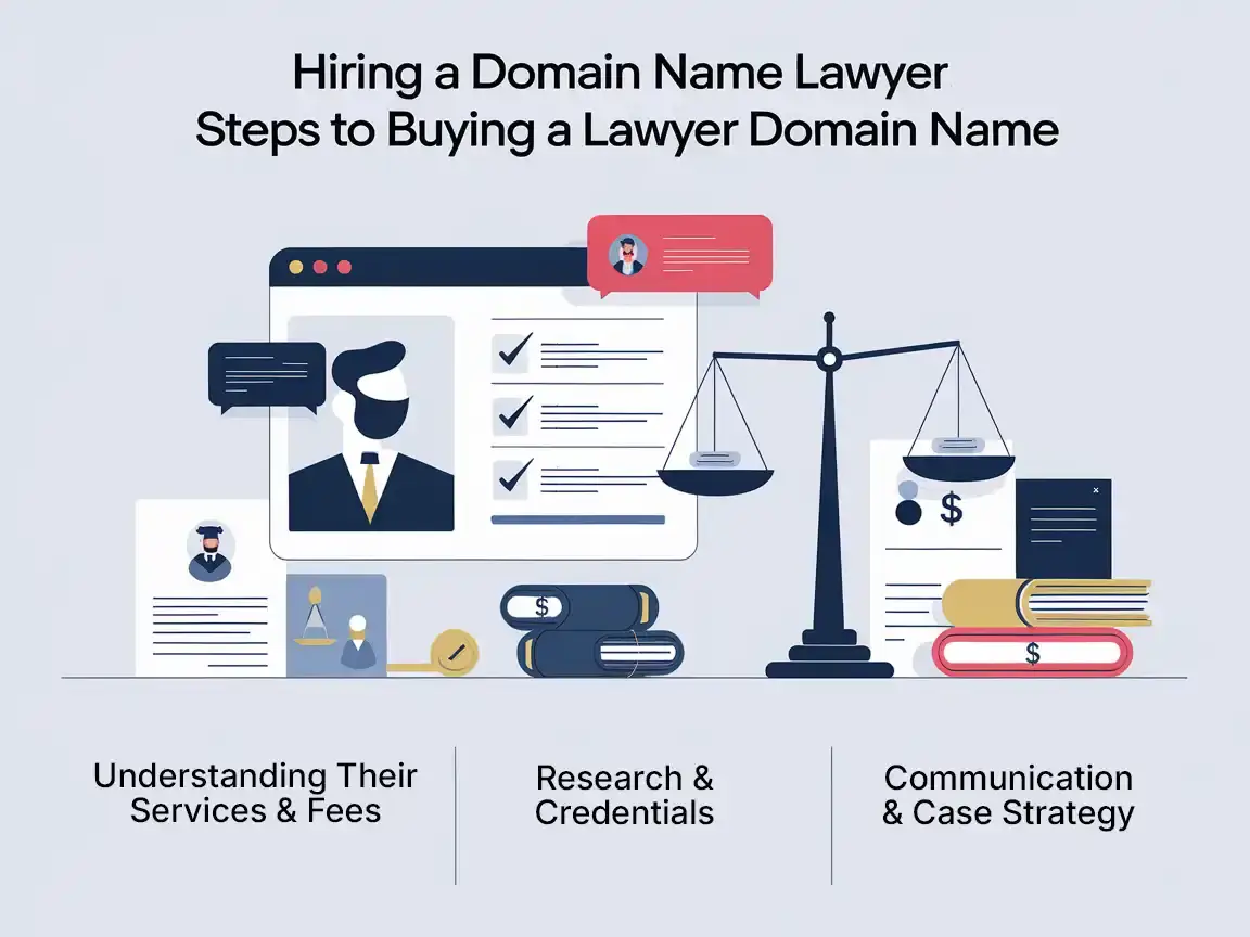 Hiring a Domain Name Lawyer Steps to Buying a Lawyer Domain Name how to hire a domain name lawyer or domain name dispute lawyer