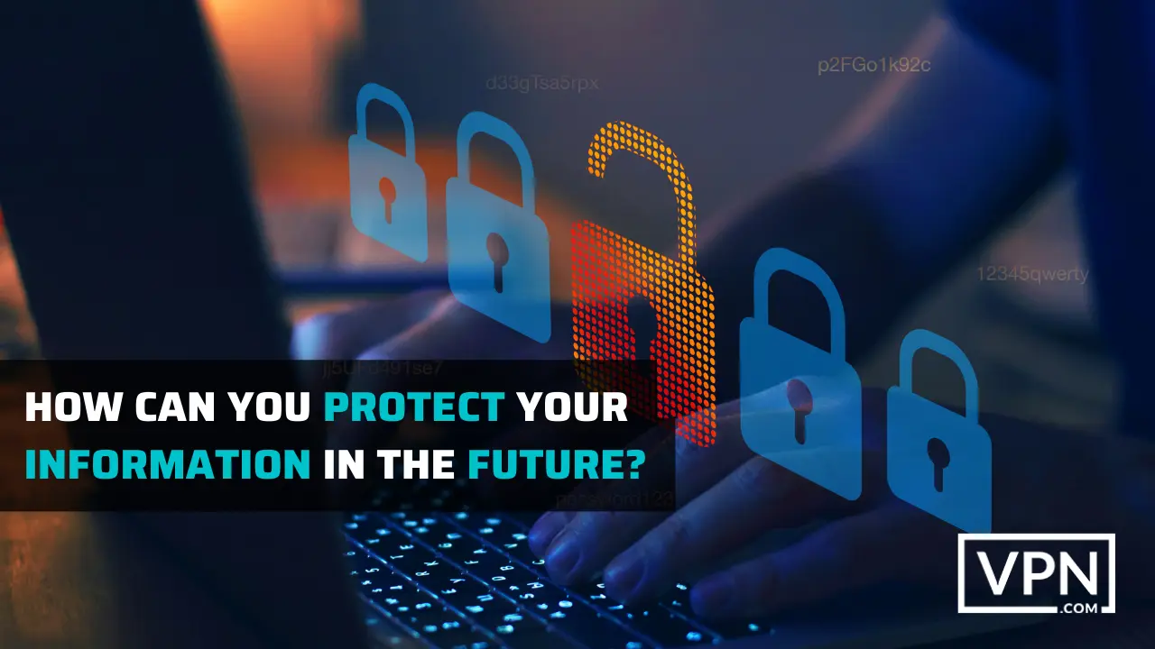 billedet viser, hvordan du kan beskytte dine oplysninger mod lækage i fremtiden 