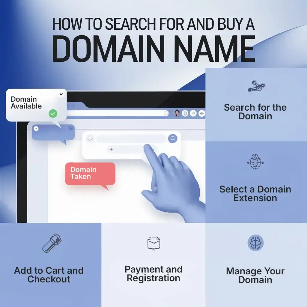 How To Search For And Buy A Domain Name searching and purchasing a domain or purchasing web domain