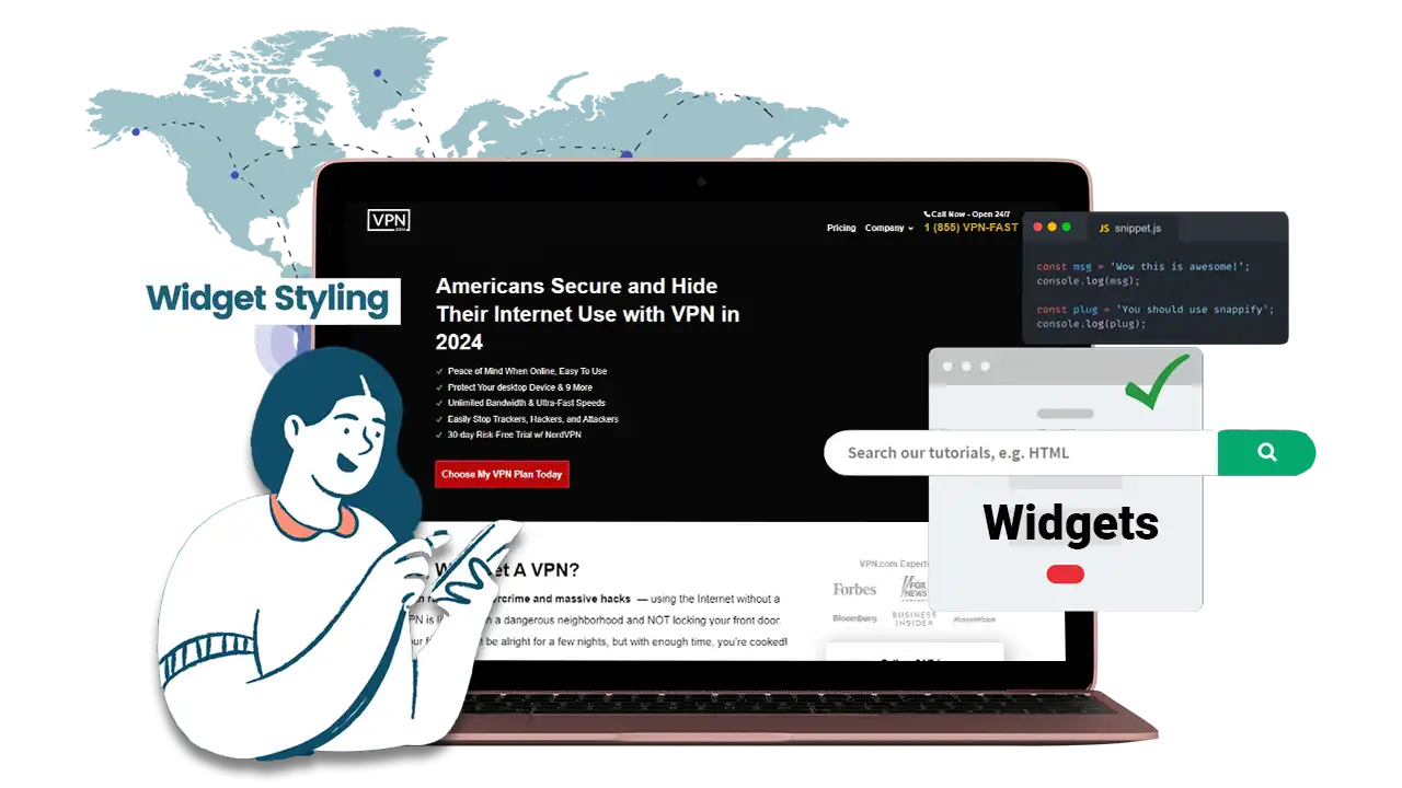 How to Use VPN com Widgets on Your Website Guide on how to use VPN.com Widgets for enhanced site engagement
