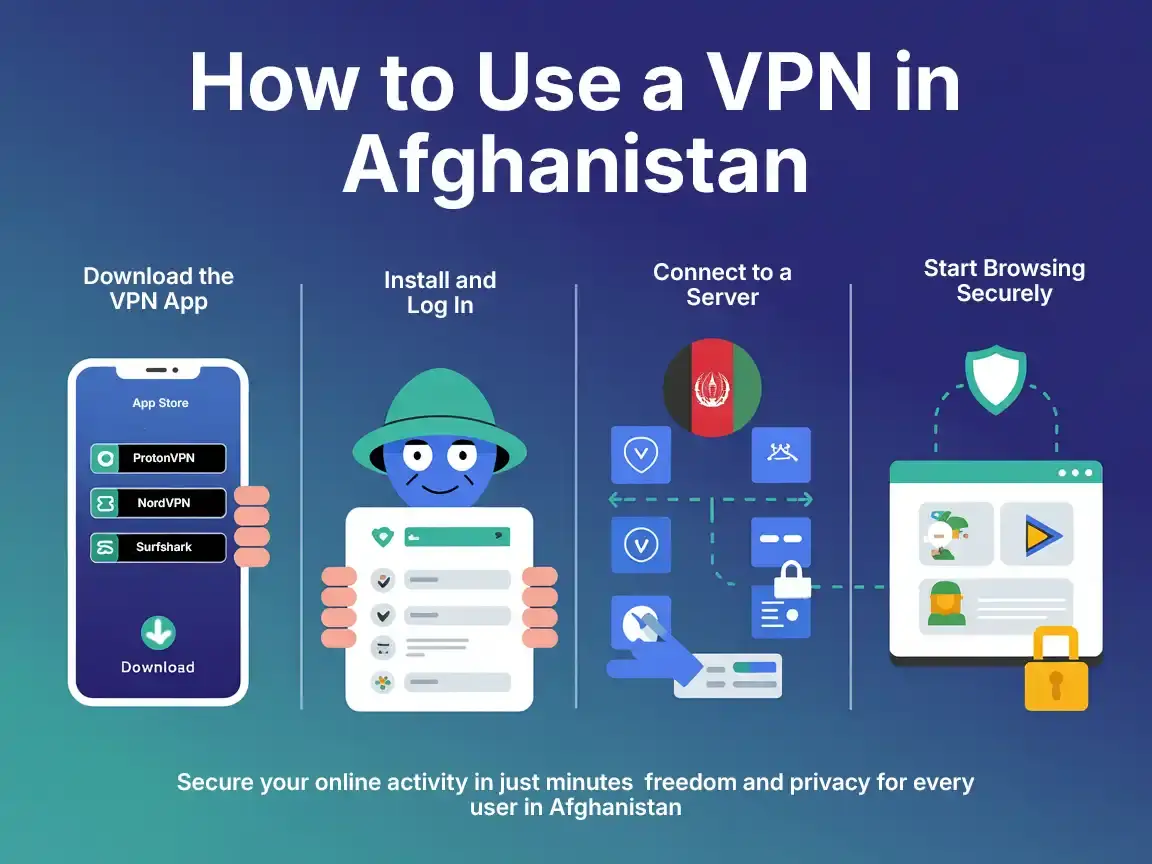 How to Use a VPN in Afghanistan Step-by-step guide on how to use a VPN in Afghanistan for safe browsing