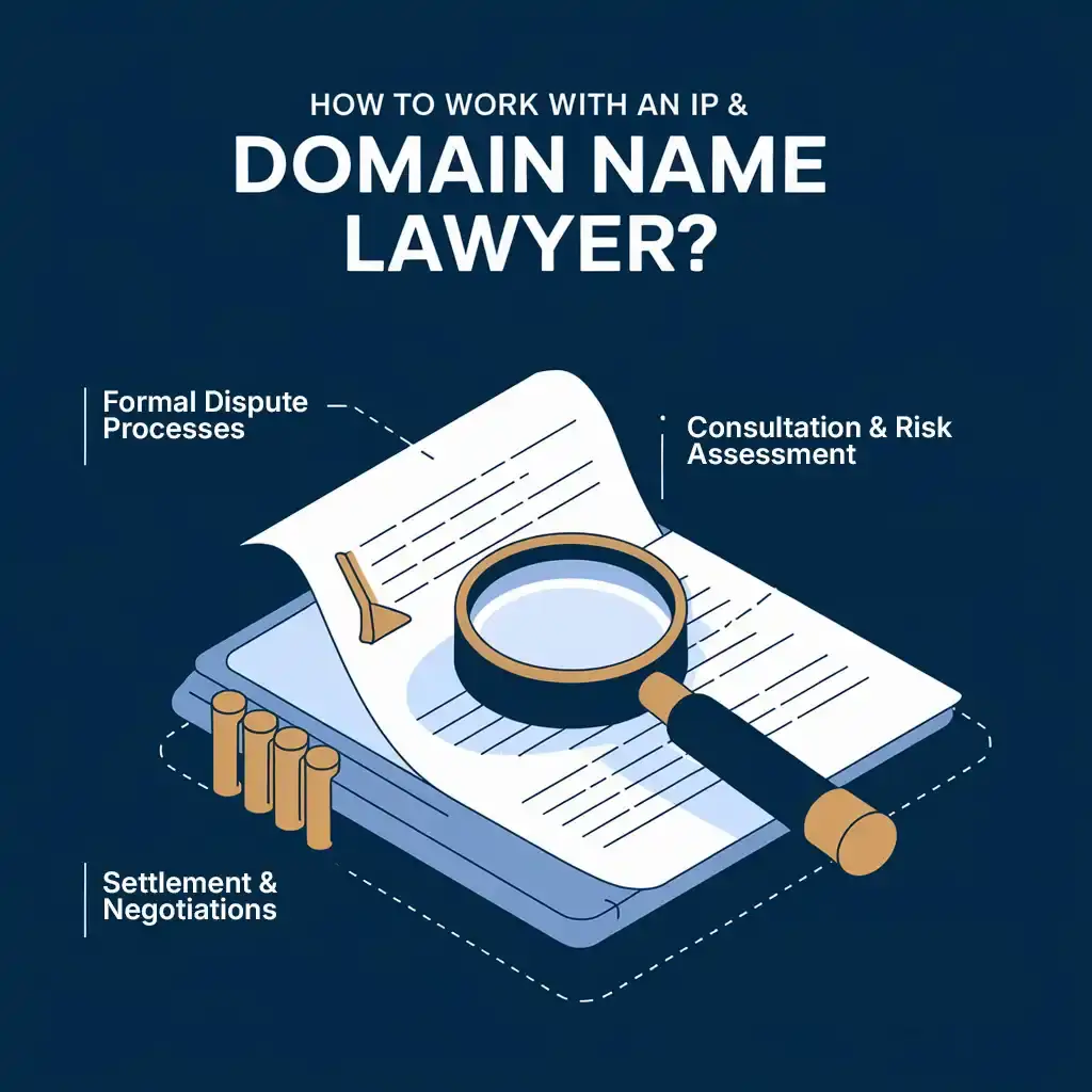 How to Work With an IP & Domain Name Lawyer working with domain name dispute lawyers or domain name lawyers
