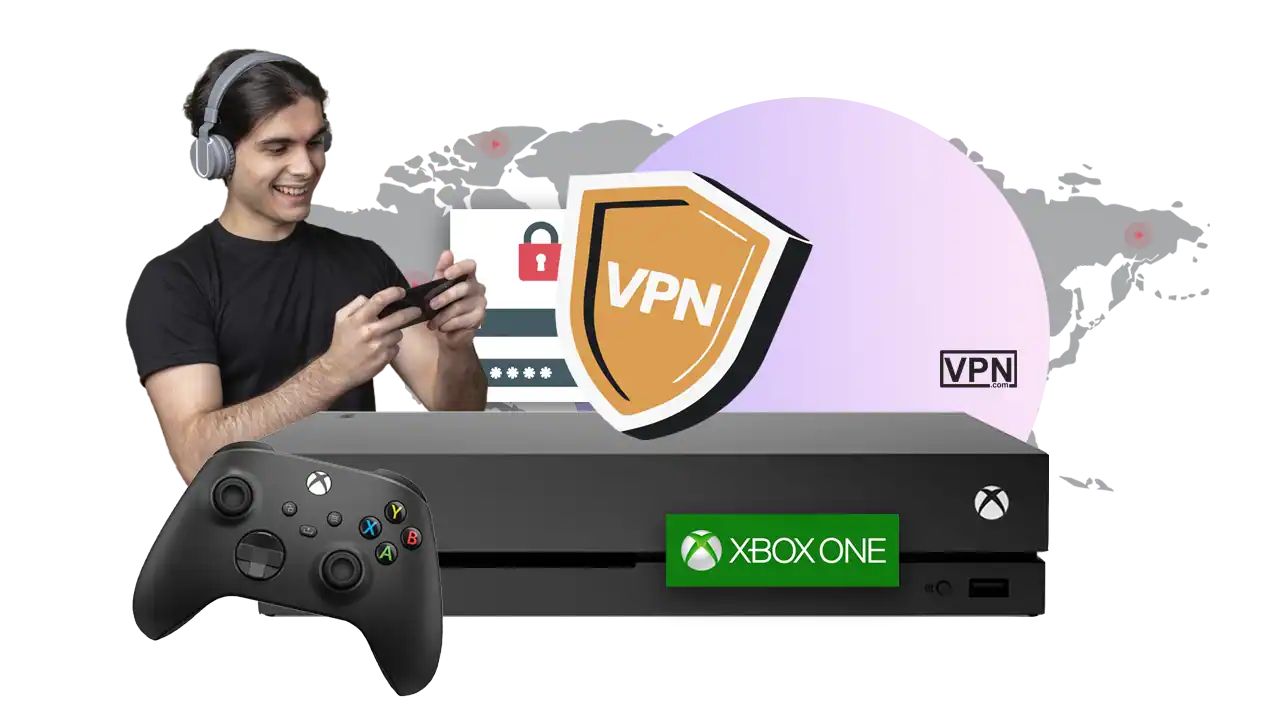 VPNs that Support Microsoft Xbox One a man holding a game controller showing VPNs that Support Microsoft Xbox One