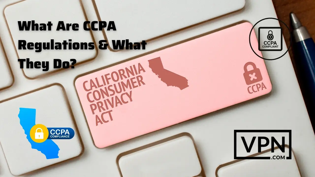 The text in the image says, what are CCPA Regulations and what they do