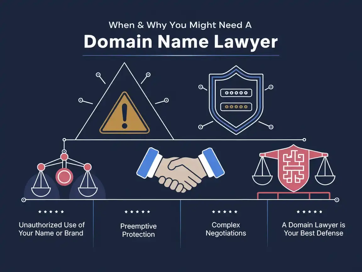 When & Why You Might Need a Domain Name Lawyer (1) when and why you need a domain name attorney or domain name dispute lawyer