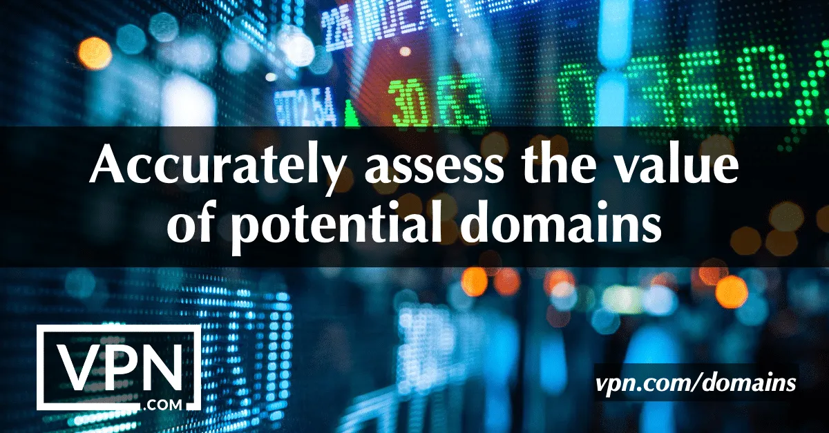 Accurately assess the value of potential domain name is already taken