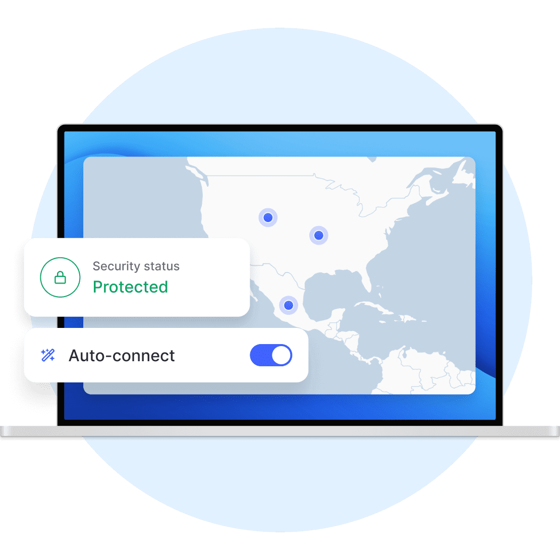 download-laptop-connection-fast-protected-md@2x Animated gif displaying how a VPN creates a secure tunnel for your Internet data to pass through.