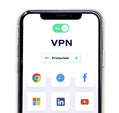 Phone protected with VPN