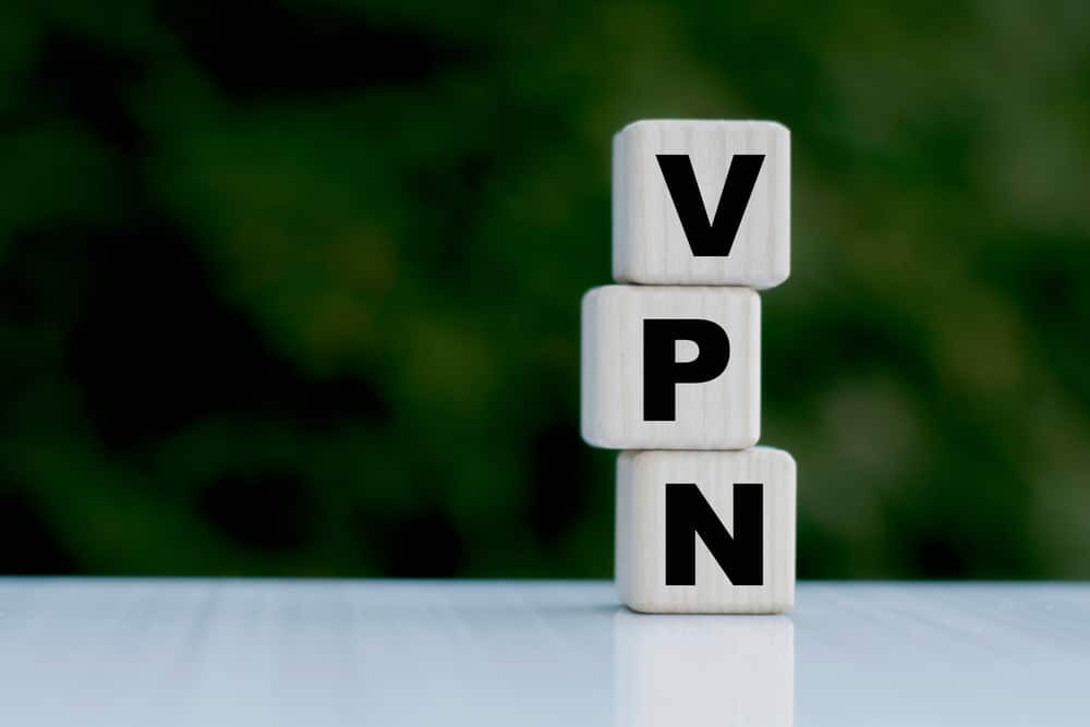 Letter blocks stacked to make the acronym VPN.